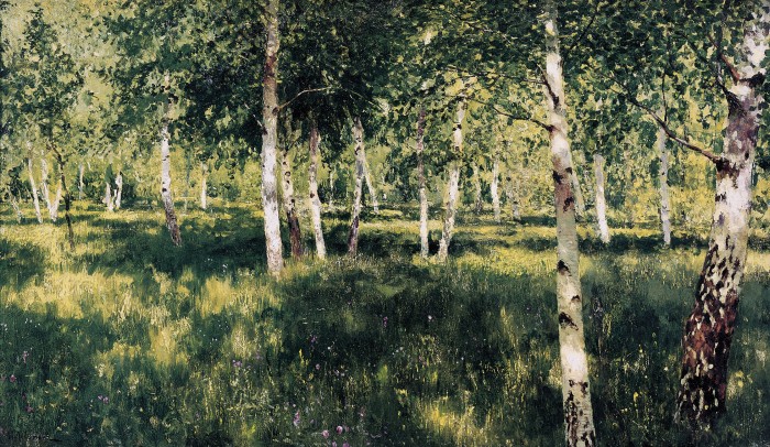 A Birch Grove, by Isaak Levitan.