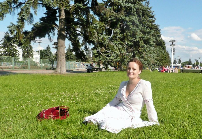 Me at the VDNKh park/complex in a much warmer time of the year.