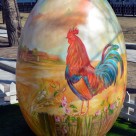 Village Rooster Easter Egg